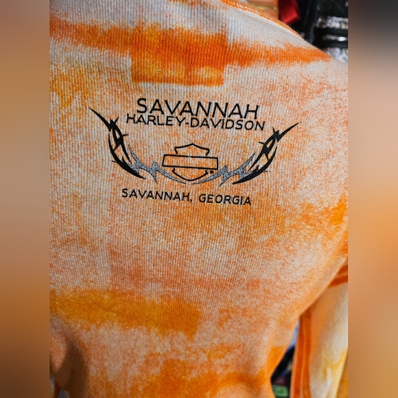 Orange And White Long Sleeve T Shirt Large Panama City Florida Genuine - Picture 5 of 9